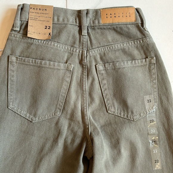 Pacsun jeans size 22. New with tags. Olive Green. - Picture 3 of 6